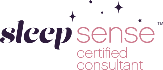 Logo of a Sleep Sense Certified Consultant for baby and child sleep support